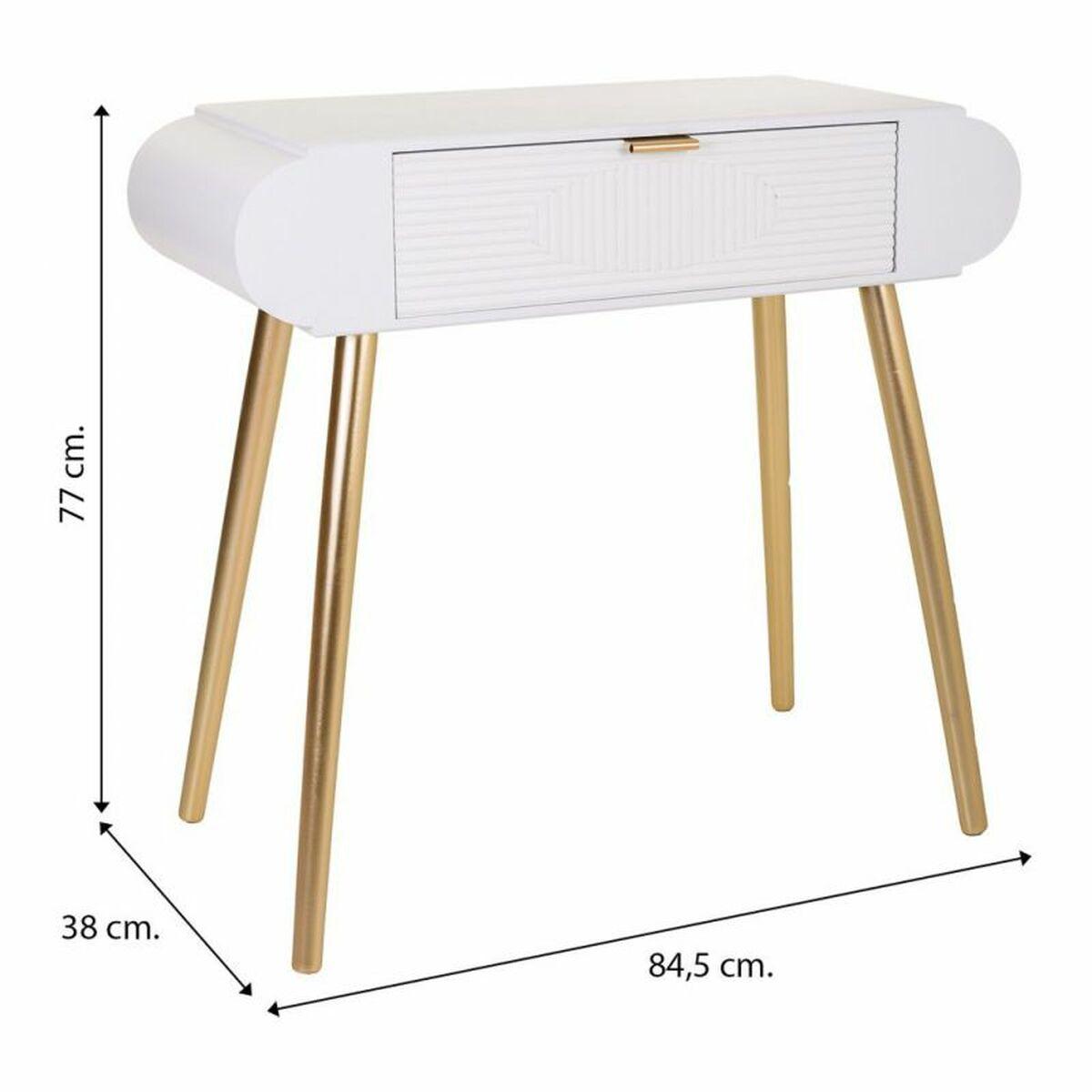 Recibidor Alexandra House Living Dorado 38 x 77 x 84 cm
