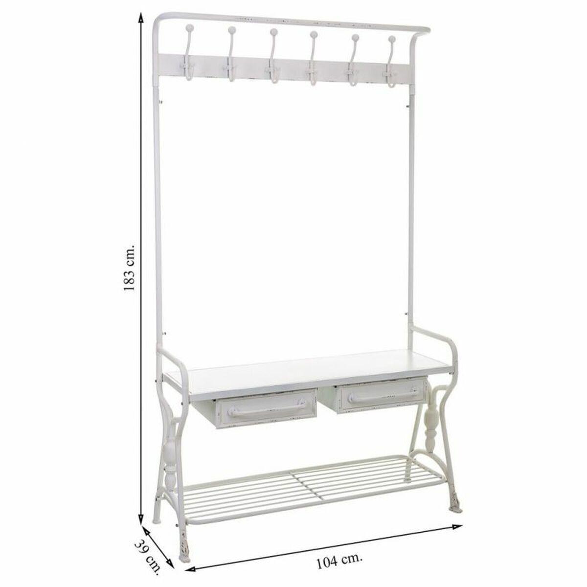 Recibidor Alexandra House Living Blanco 39 x 183 x 104 cm