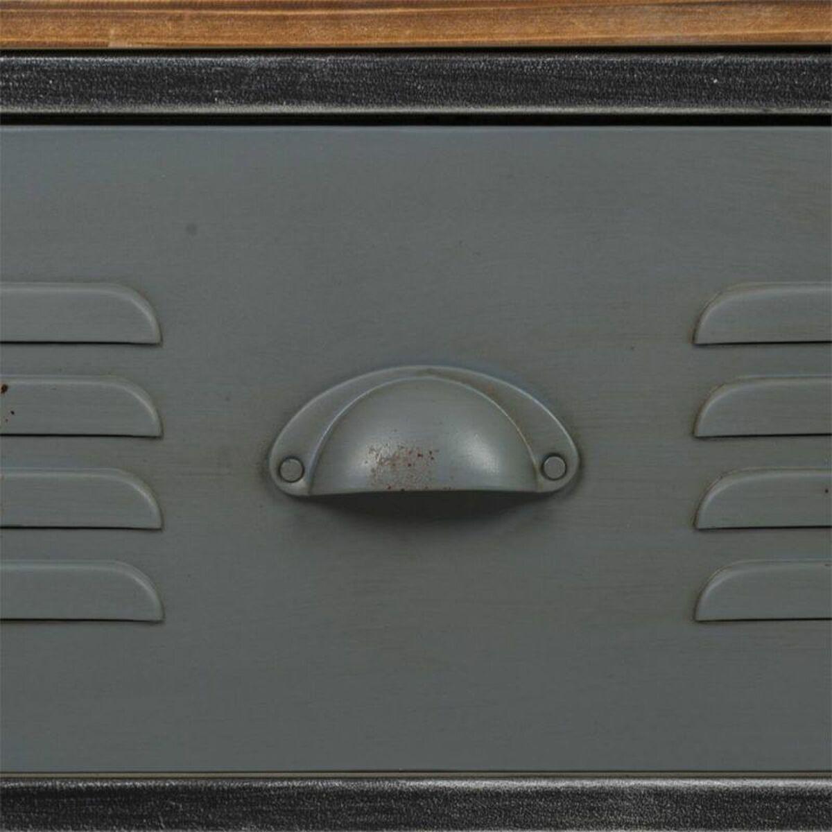 Mesa auxiliar Alexandra House Living Marrón Gris Madera Metal 40 x 50 x 100 cm