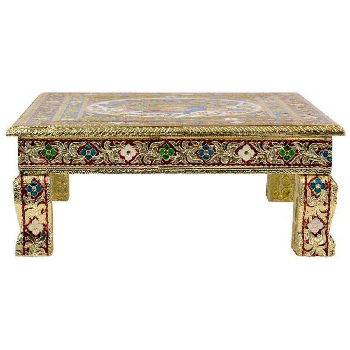 Mesa auxiliar Alexandra House Living Dorado Aluminio Madera MDF 38 x 14 x 38 cm