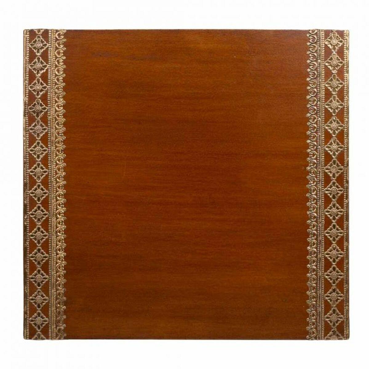 Mesa auxiliar Alexandra House Living Marrón Dorado 40 x 48 x 42 cm