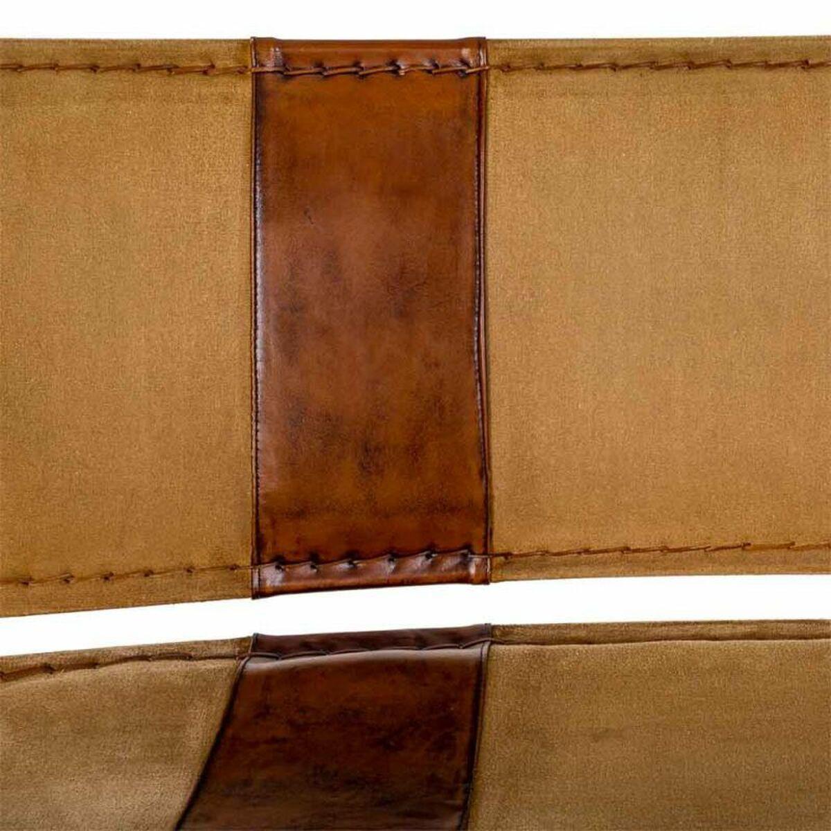 Banco Alexandra House Living Cuero Hierro Madera de mango 71 x 76 x 127 cm