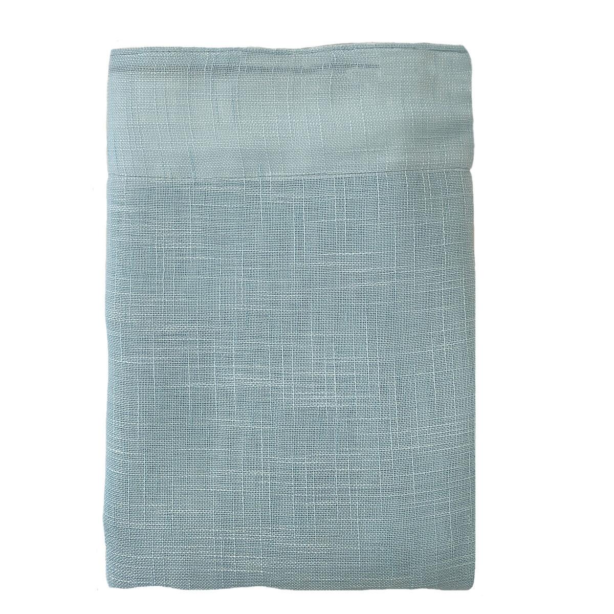 Cortina Alexandra House Living Rustik Turquesa Natural 140 x 270 x 1 cm Translúcido