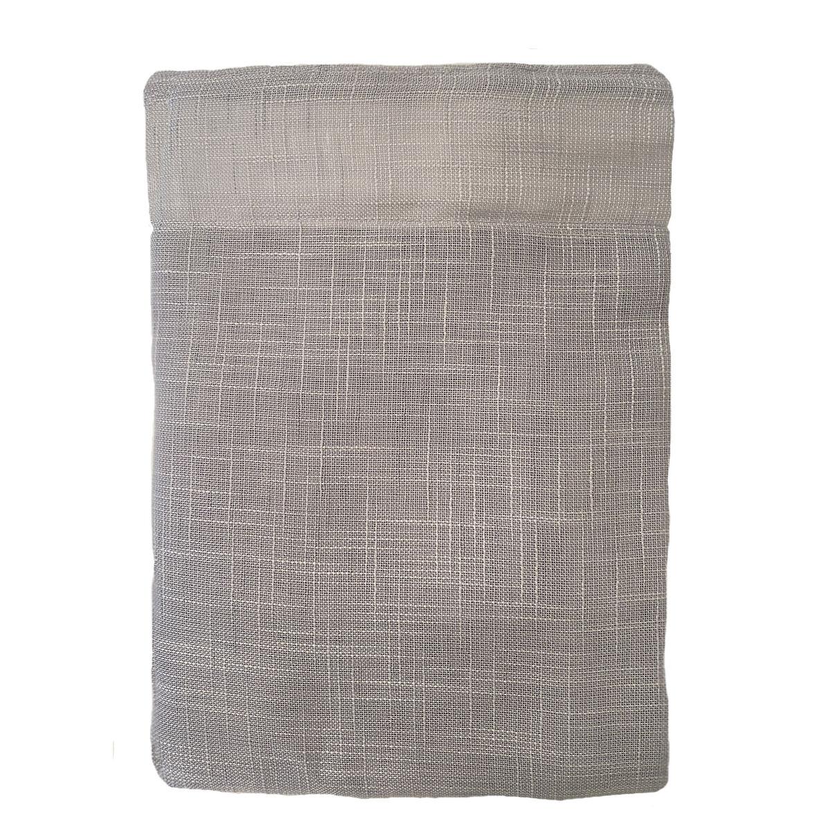 Cortina Alexandra House Living Rustik Gris Natural 140 x 270 x 1 cm Translúcido