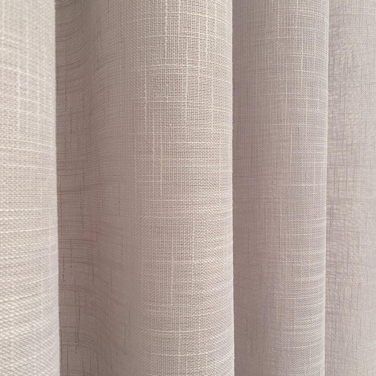 Cortina Alexandra House Living Rustik Gris Natural 140 x 270 x 1 cm Translúcido