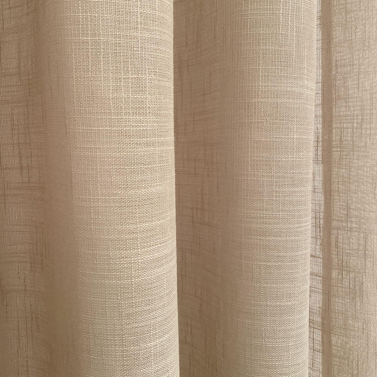 Cortina Alexandra House Living Rustik Natural Lino 300 x 270 x 1 cm Translúcido