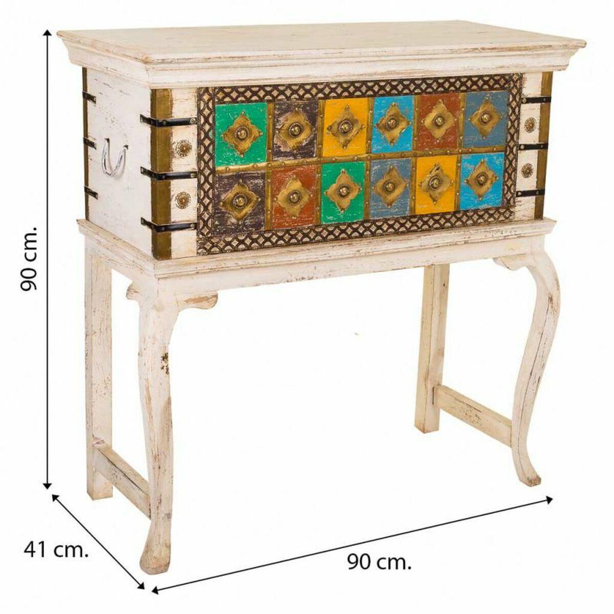 Baúl Alexandra House Living Madera de mango 41 x 90 x 90 cm