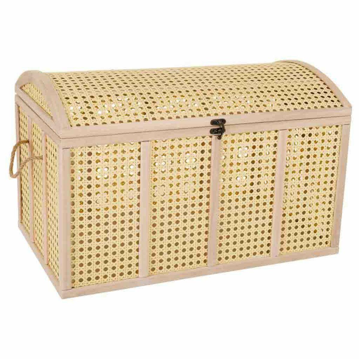 Baúl Alexandra House Living Natural Plástico Madera MDF 52 x 31 x 51 cm