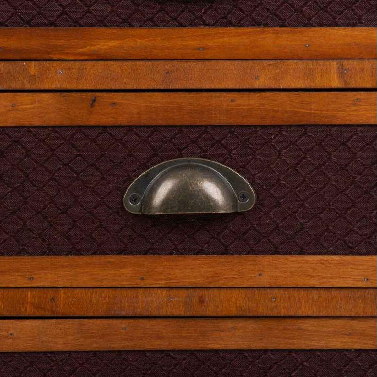Cómoda Alexandra House Living Marrón PVC Madera Metal Tela 35 x 71 x 46 cm