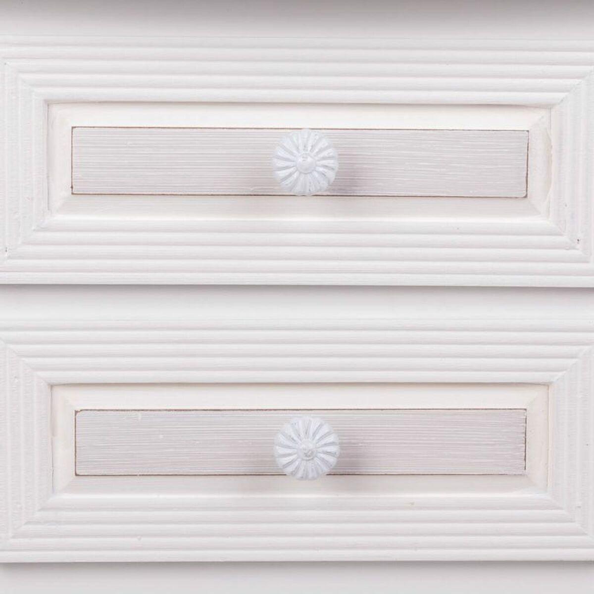 Mesita de Noche Alexandra House Living Blanco 34 x 57 x 42 cm