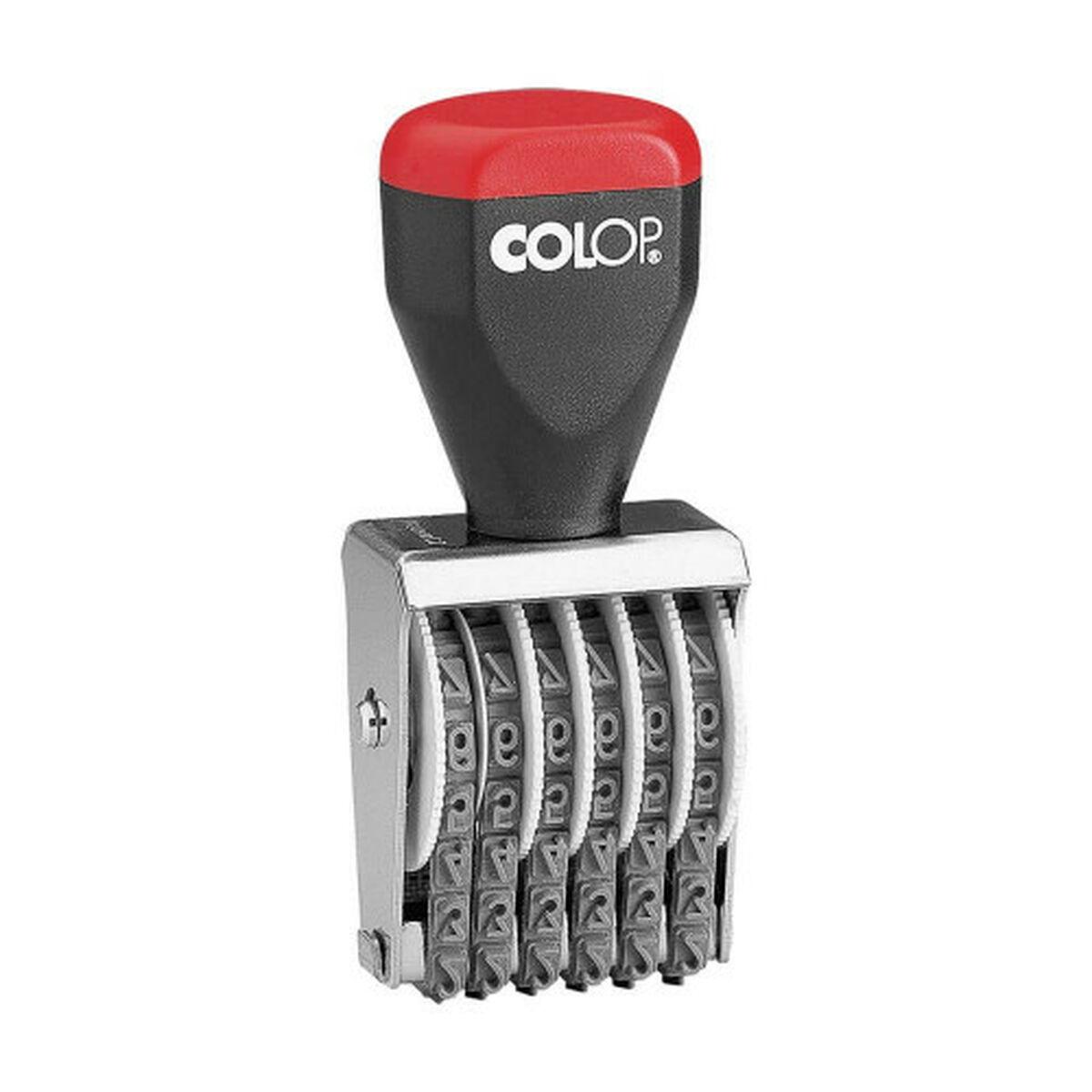 Sello Colop 108855 Negro Rojo Gris