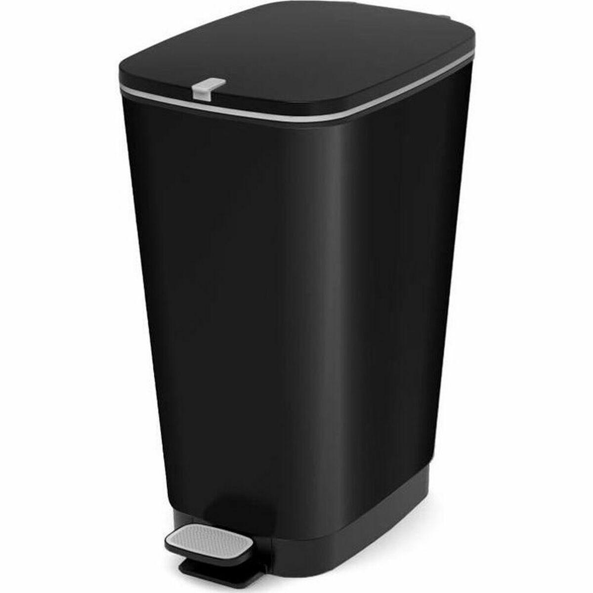 Cubo de basura KIS Chic Negro Polipropileno 50 L