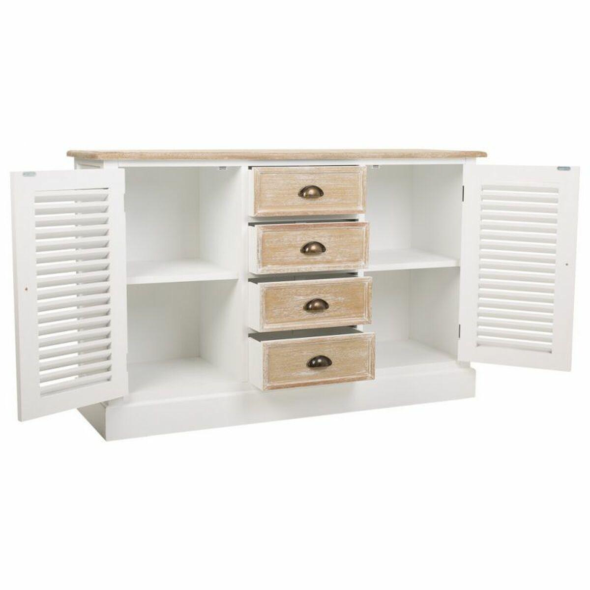 Aparador Alexandra House Living Blanco Madera de Paulonia Madera MDF 40 x 80 x 124 cm