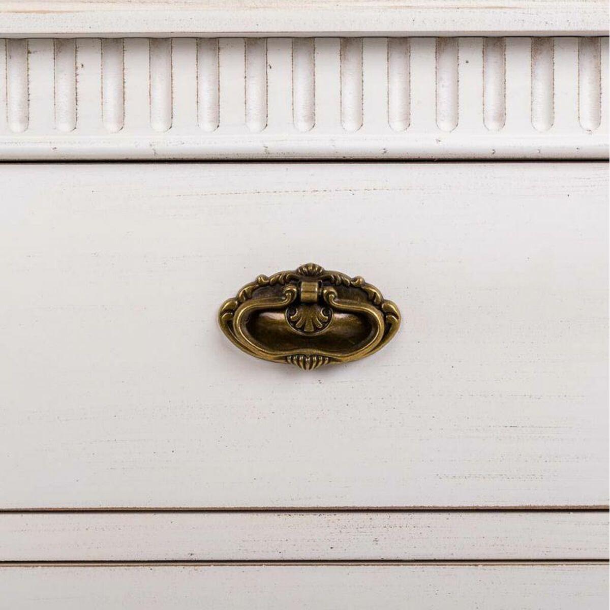 Aparador Alexandra House Living Blanco Ratán Madera de abeto 36 x 82 x 108 cm