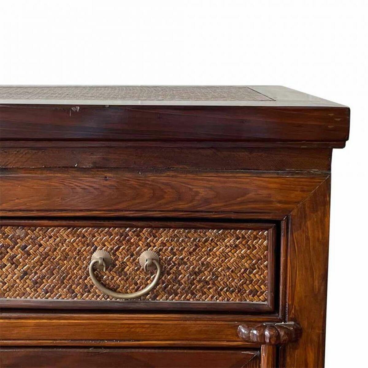 Aparador Alexandra House Living Marrón Madera Madera de olmo 40 x 80 x 80 cm