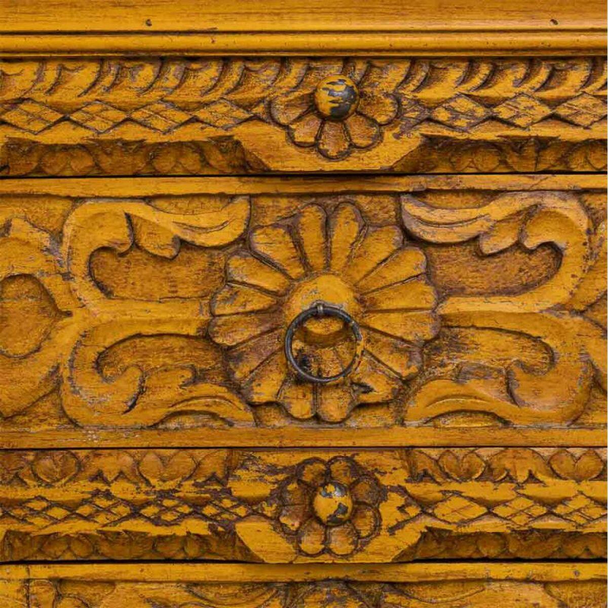 Aparador Alexandra House Living Amarillo Hierro Madera de mango 45 x 96 x 147 cm