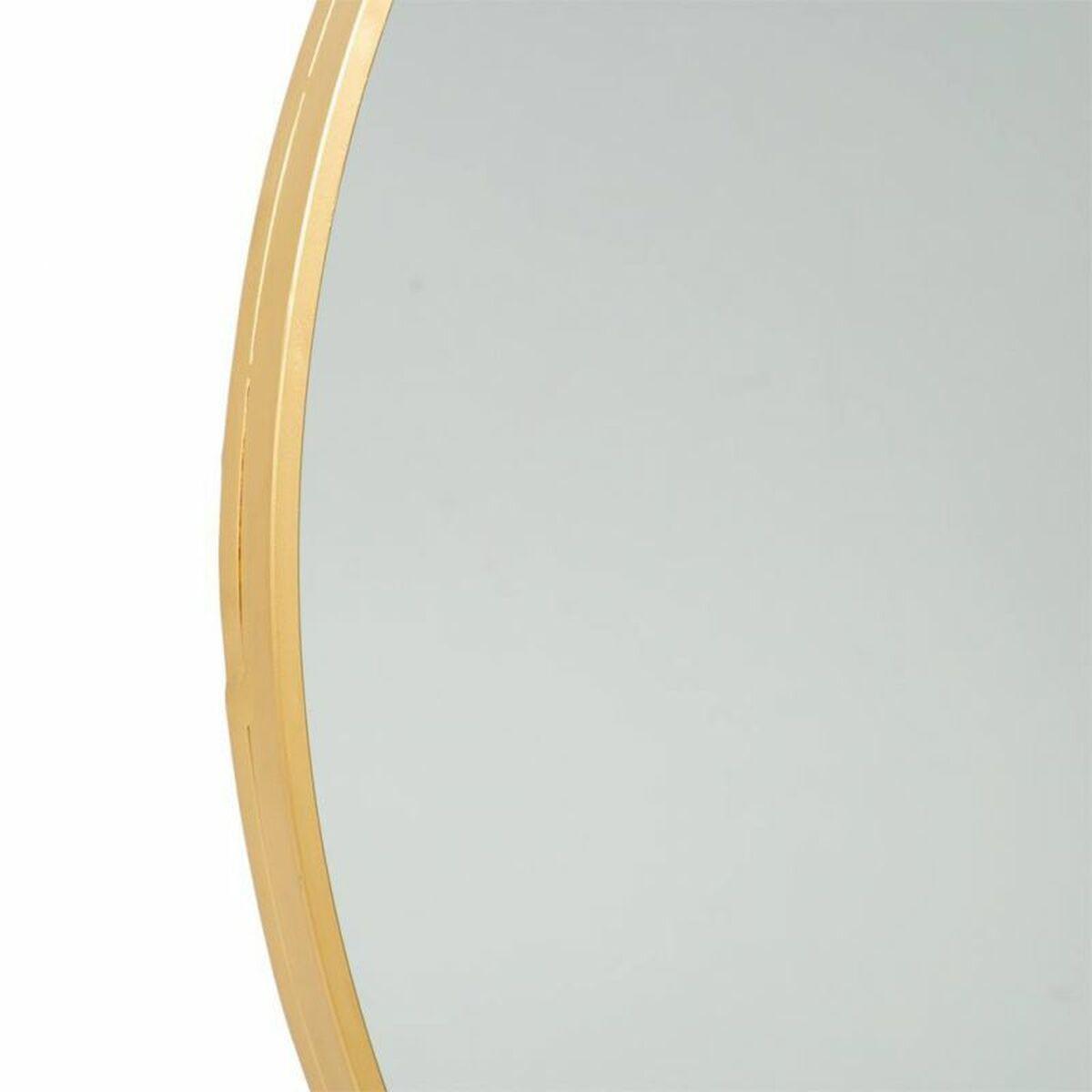 Espejo de pared Alexandra House Living Dorado 86 x 3 x 86 cm Círculo