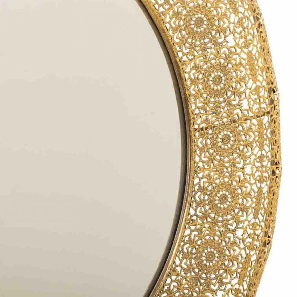 Espejo de pared Alexandra House Living Dorado 4 x 83 x 83 cm Círculo