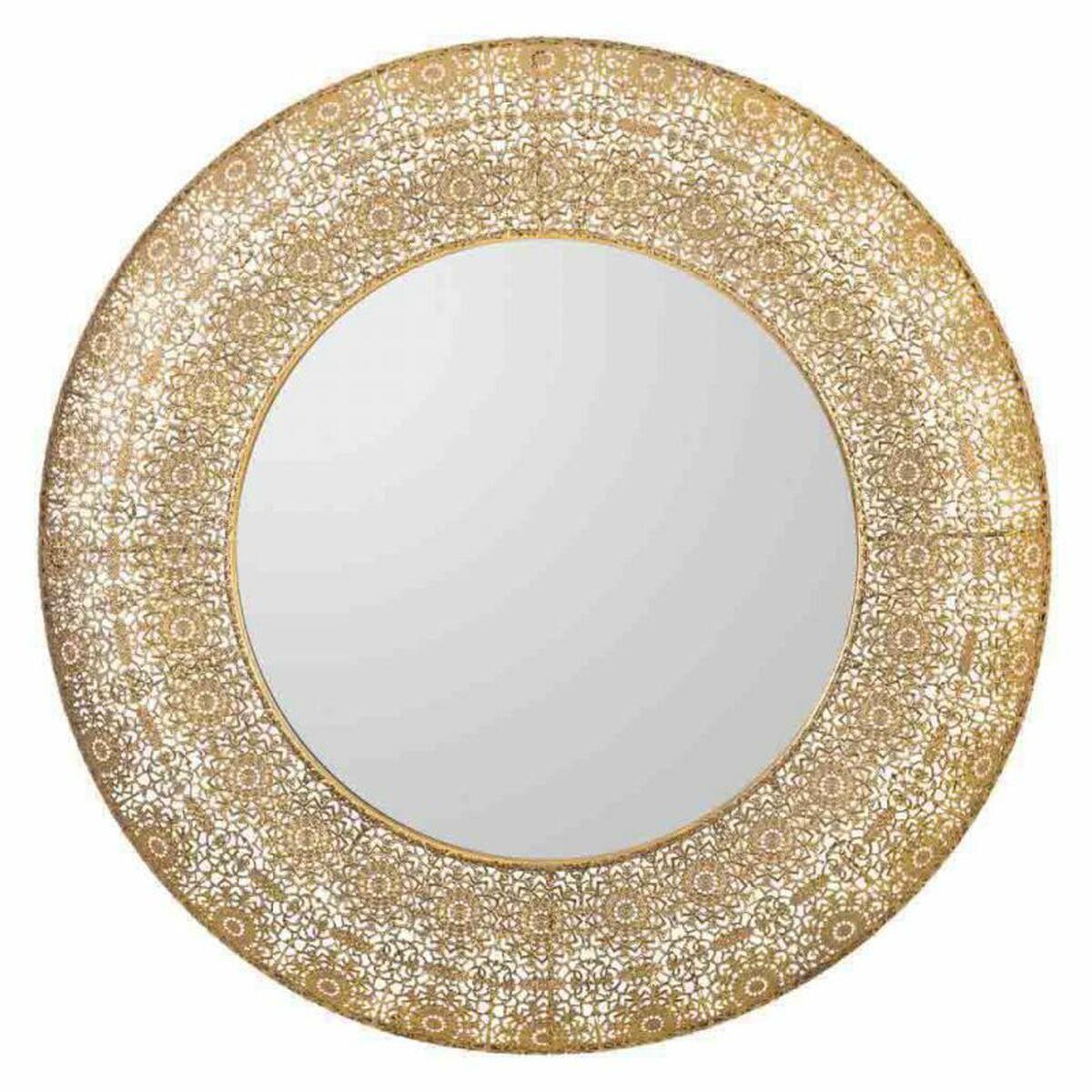 Espejo de pared Alexandra House Living Dorado 4 x 83 x 83 cm Círculo