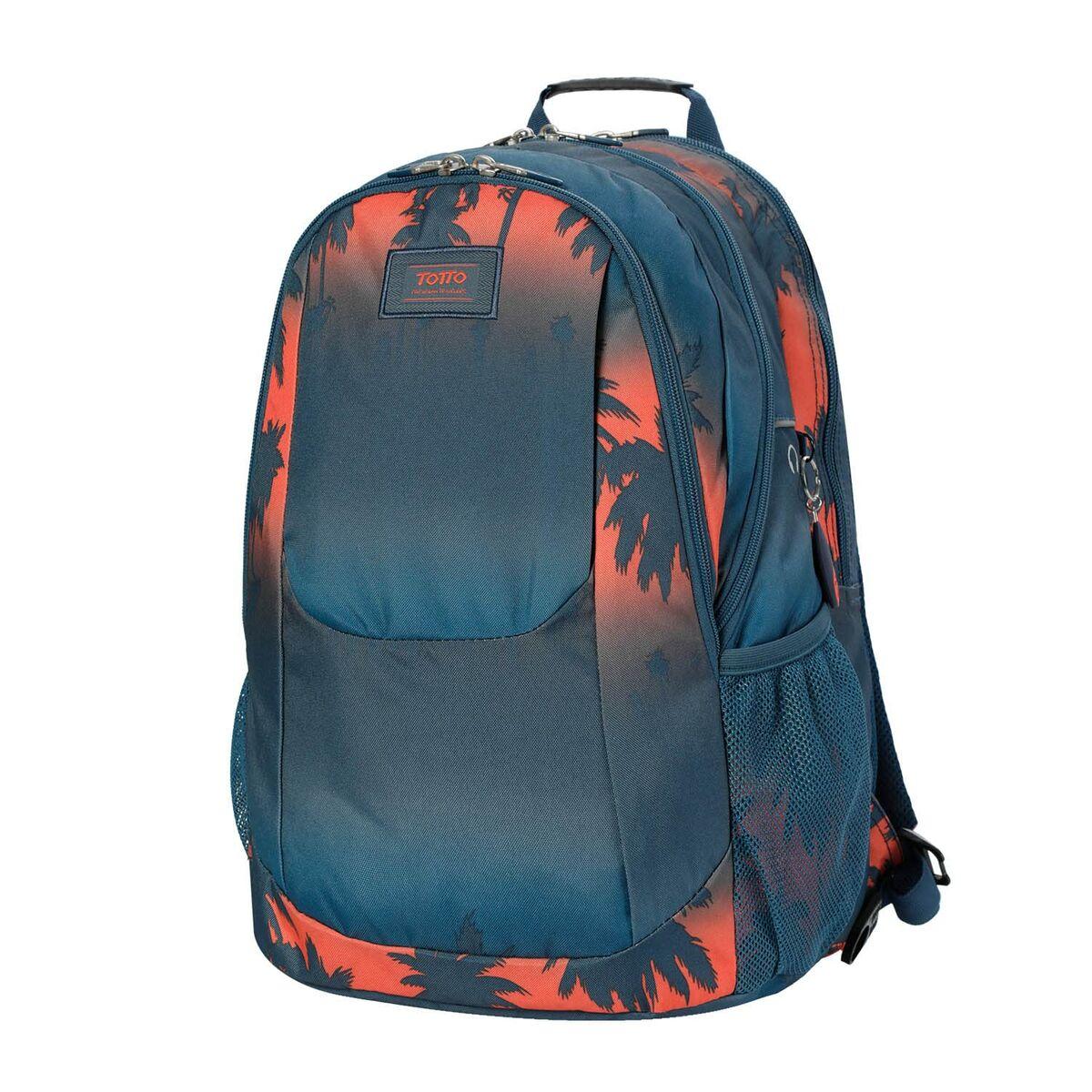 Mochila Escolar Totto Krimmler Azul Rojo