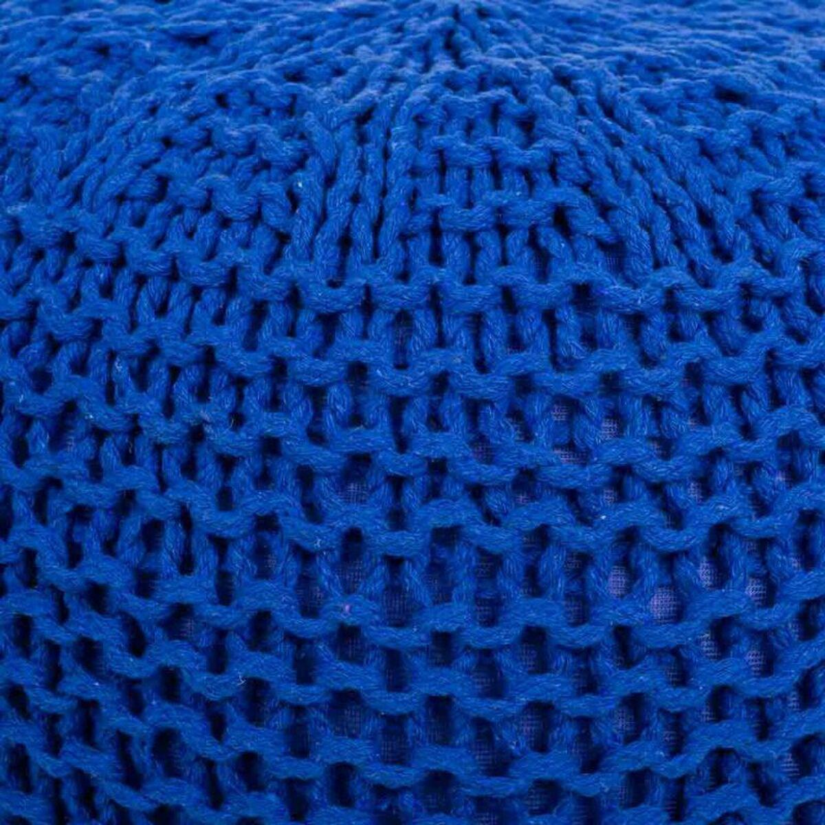 Puff Alexandra House Living Azul oscuro Poliestireno 38 x 28 x 38 cm