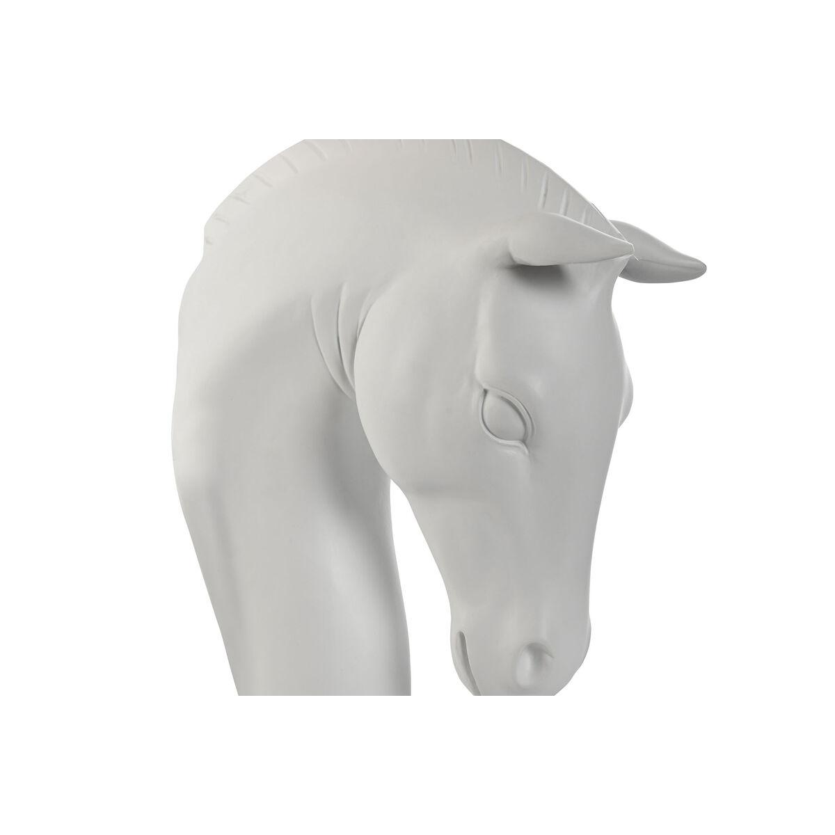 Lámpara de Pared Home ESPRIT Blanco Moderno Caballo Acabado envejecido 220 V 18 x 21,5 x 50,5 cm (2 Unidades)