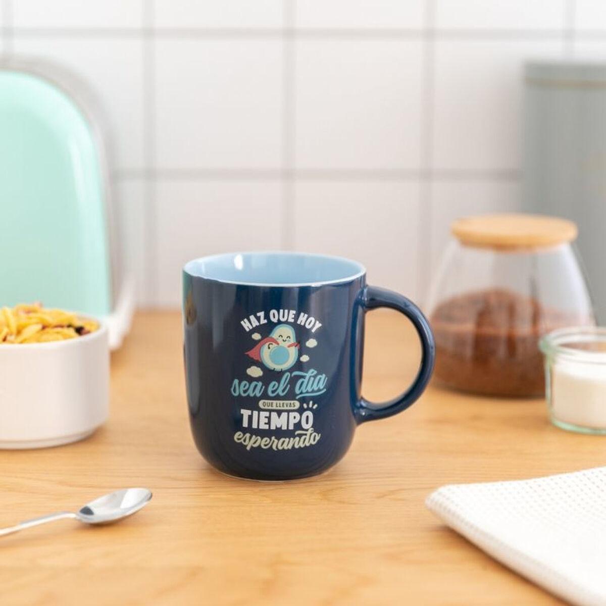 Taza Mug Mr. Wonderful HAZ QUE HOY SEA EL DÍA QUE LLEVAS TIEMPO ESPERANDO Multicolor Cerámica 370 ml