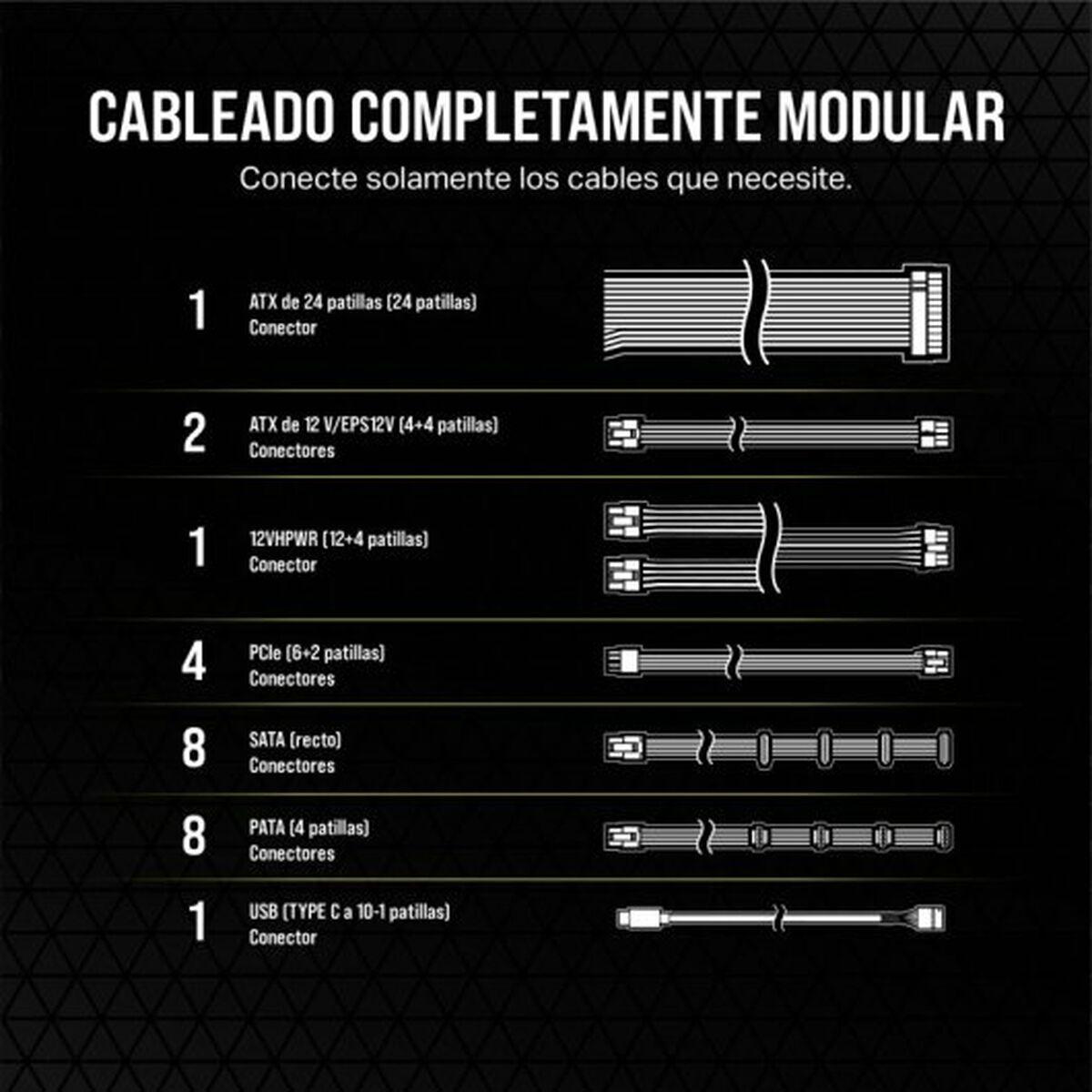 Fuente de Alimentación Corsair CP-9020281-EU 1200 W 80 PLUS Platinum