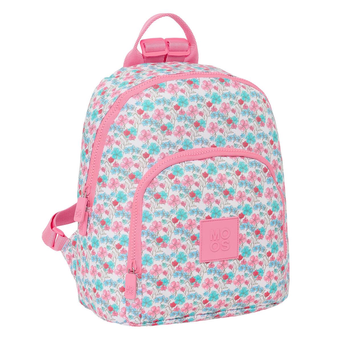 Mochila Moos Flores 25 x 30 x 13 cm