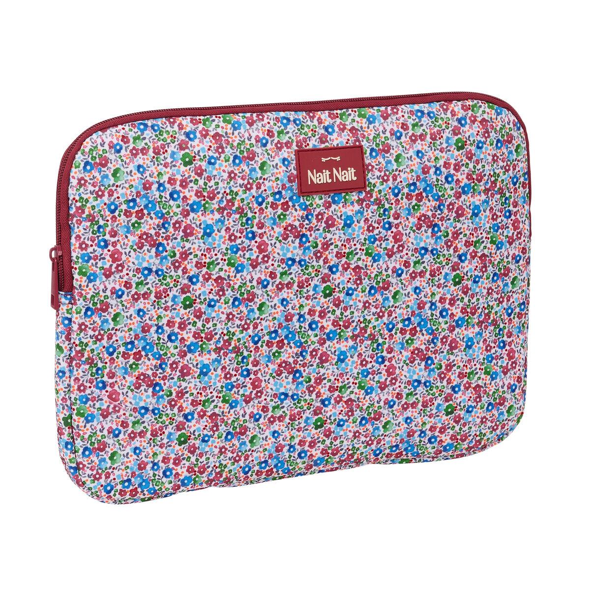 Funda para Portátil Safta Flores coimbra burdeos 34 x 25 x 2 cm