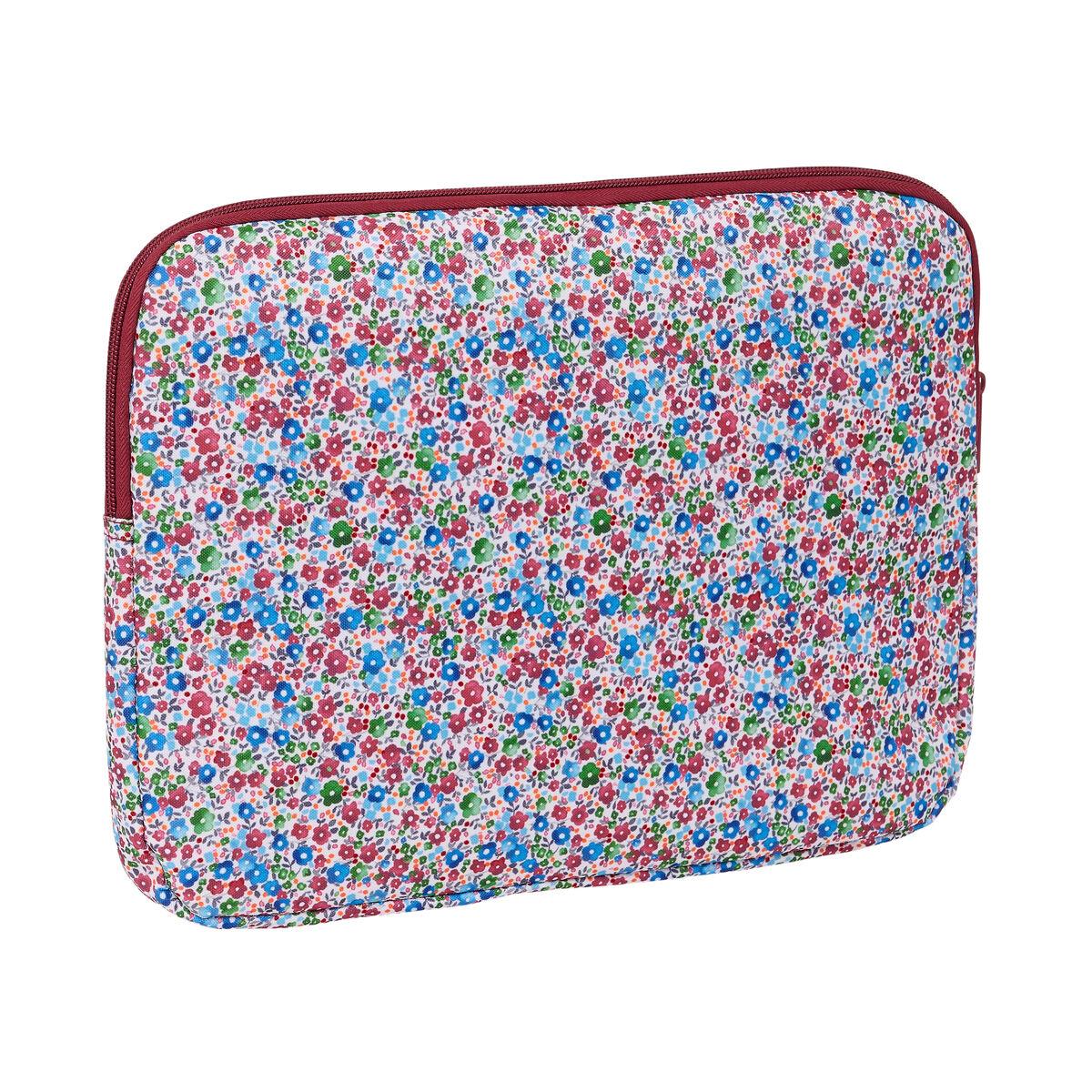 Funda para Portátil Safta Flores coimbra burdeos 34 x 25 x 2 cm