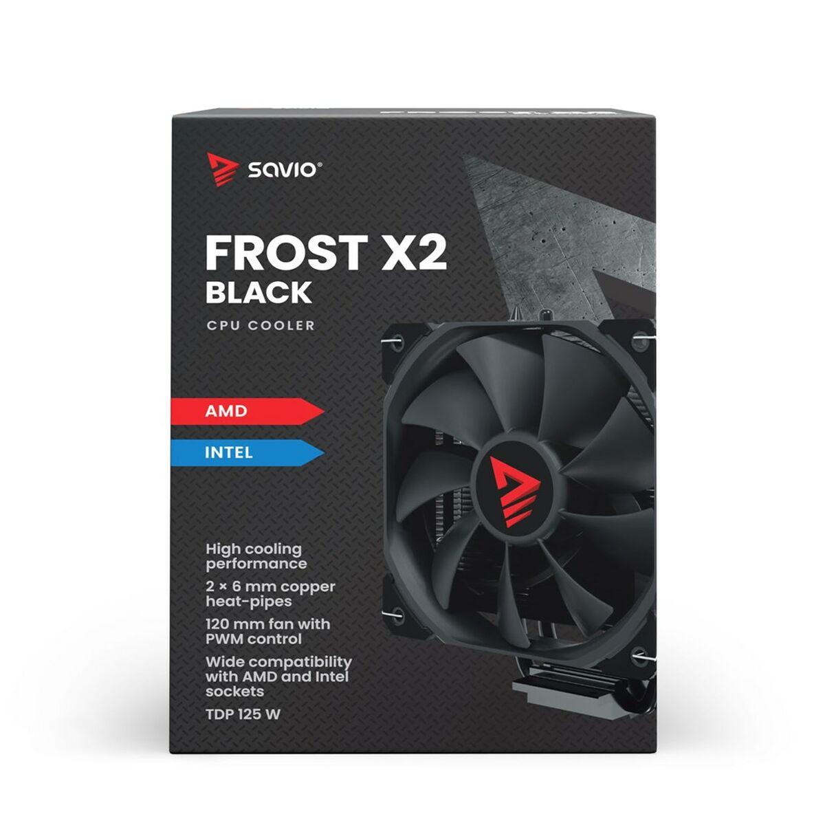 Ventilador de CPU Savio FROST BLACK X2