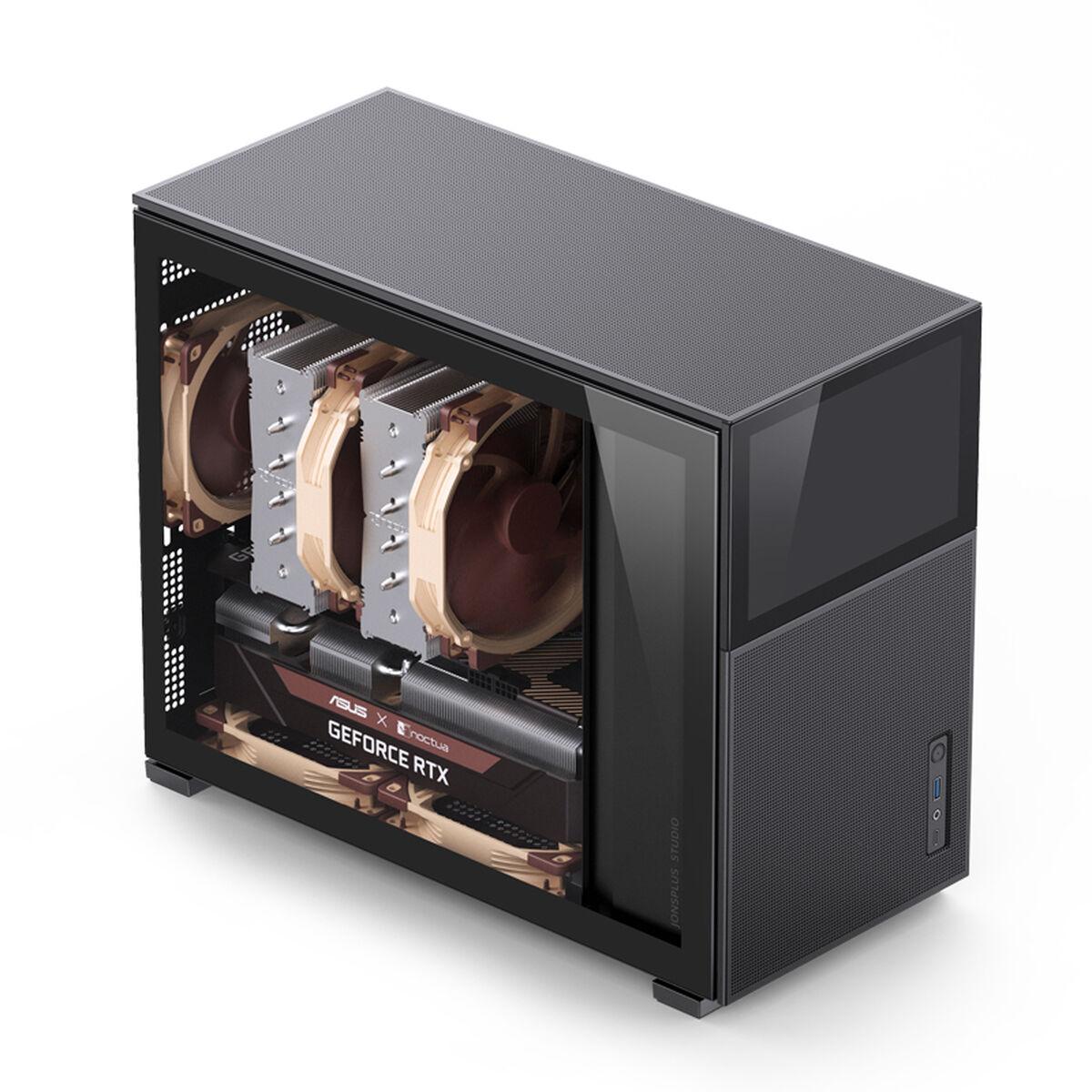 Caja Semitorre ATX Jonsbo D31 MESH BLACK SC Negro Pantalla LCD