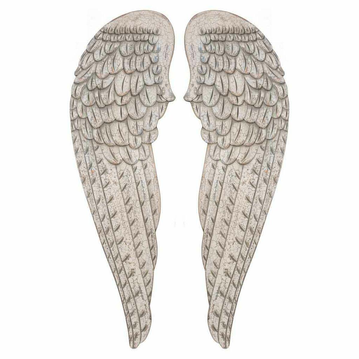 Set de Figuras Alexandra House Living Blanco Madera MDF Alas 4 x 103 x 32 cm