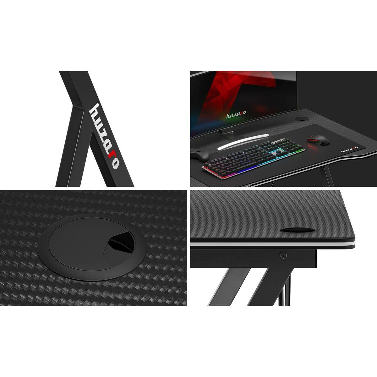 Mesa de Escritorio Gaming Huzaro HZ-Hero 1.4 Black Negro