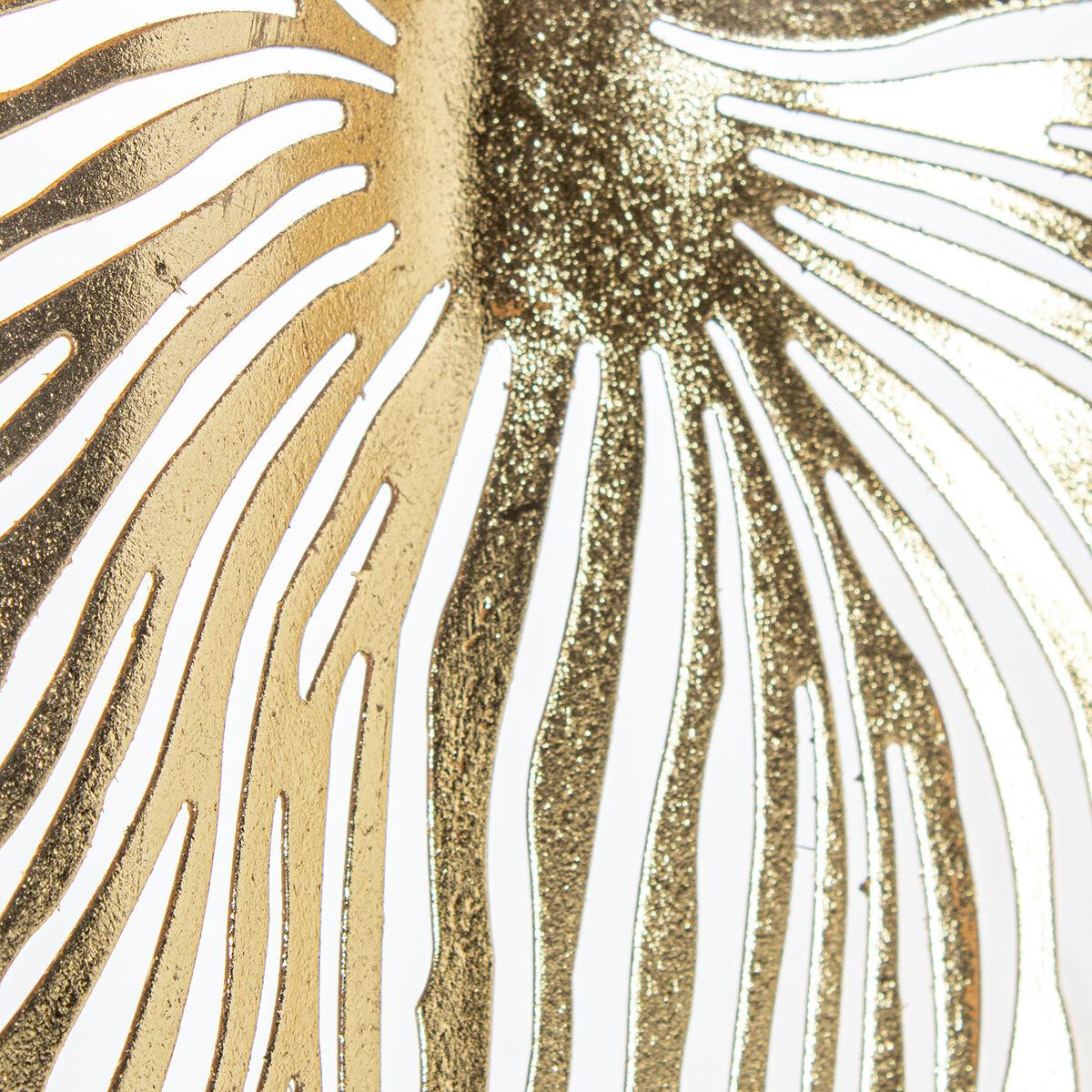 Decoración de Pared Alexandra House Living Dorado Metal Flor 69 x 69 x 7,5 cm