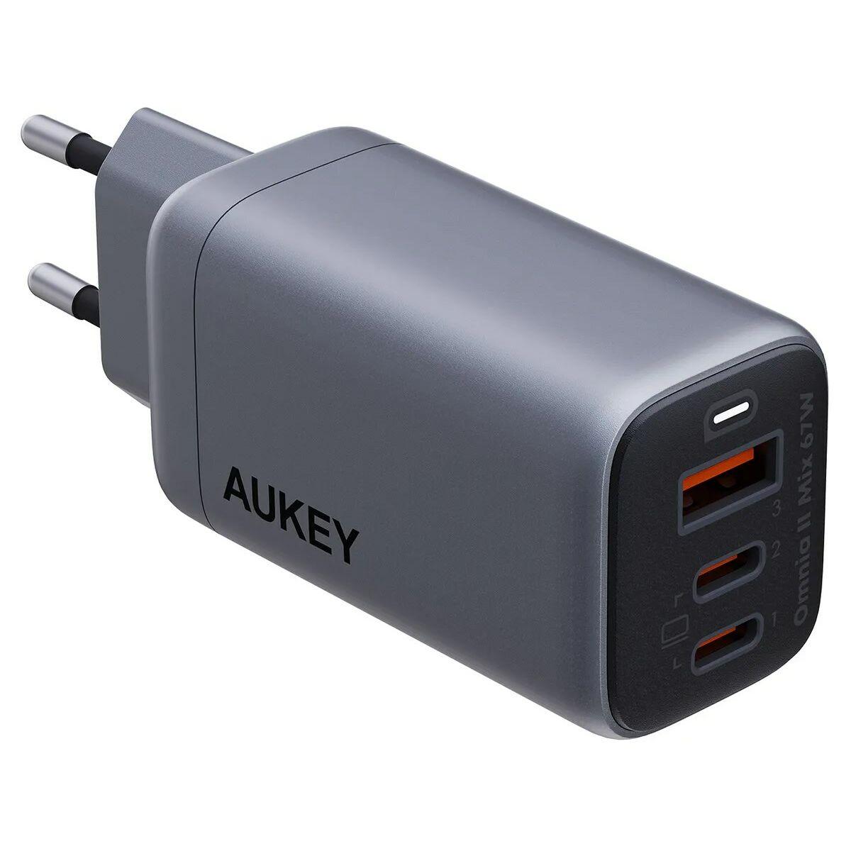 Cargador de Pared Aukey PA-B6U 67 W (1 unidad)