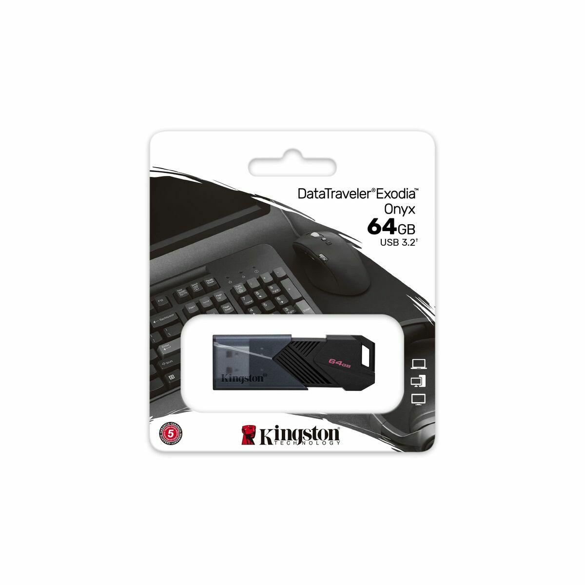 Memoria USB Kingston DTXON/64GB Negro 64 GB