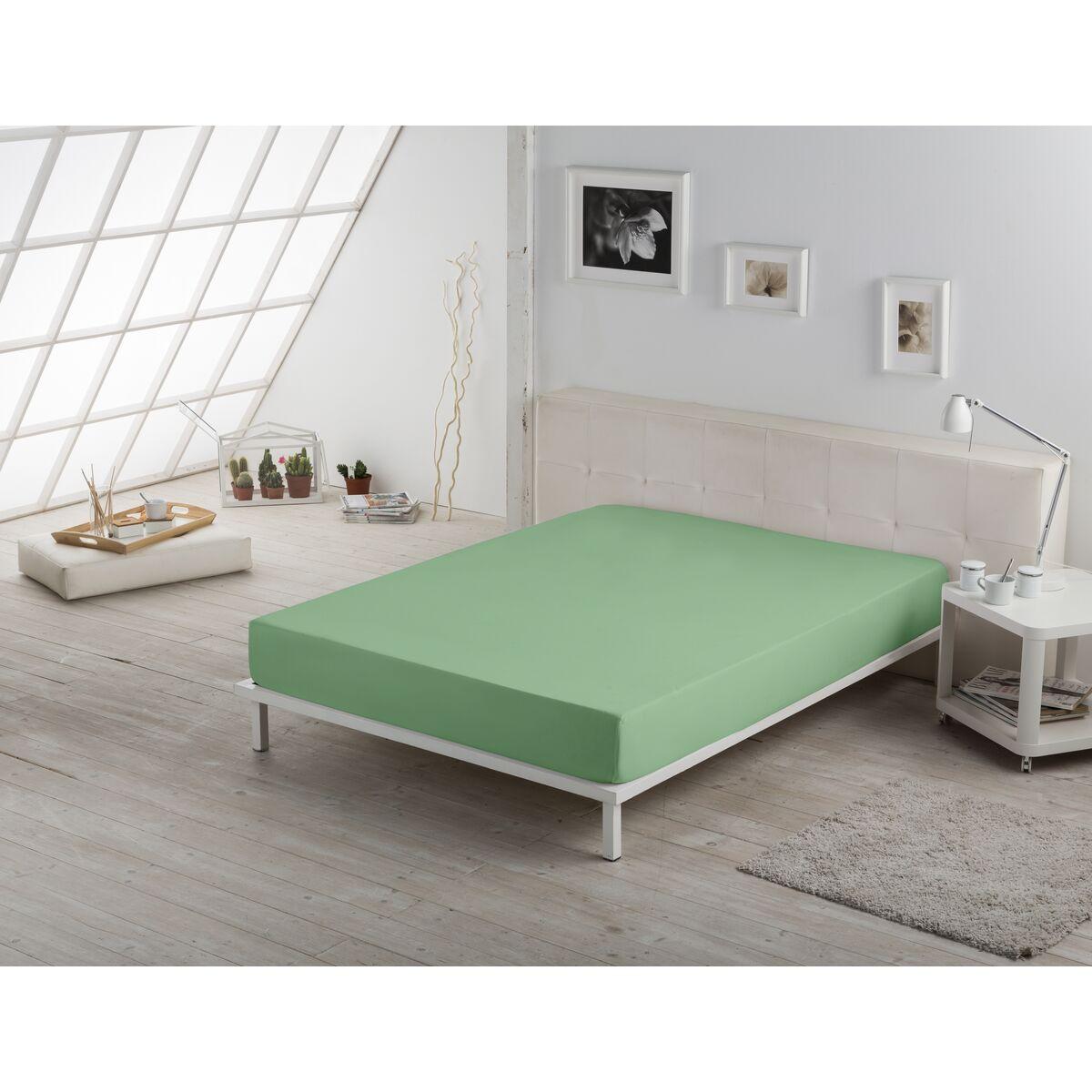 Sábana Bajera Ajustable Alexandra House Living Verde Cama de 105