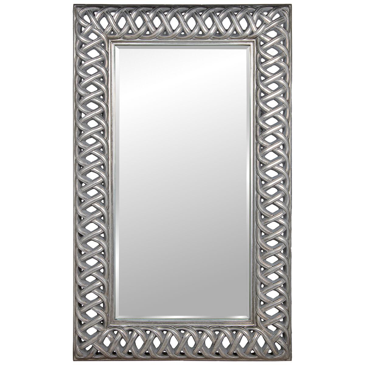 Espejo de pared Alexandra House Living Plateado 92 x 7 x 152 cm Rectangular