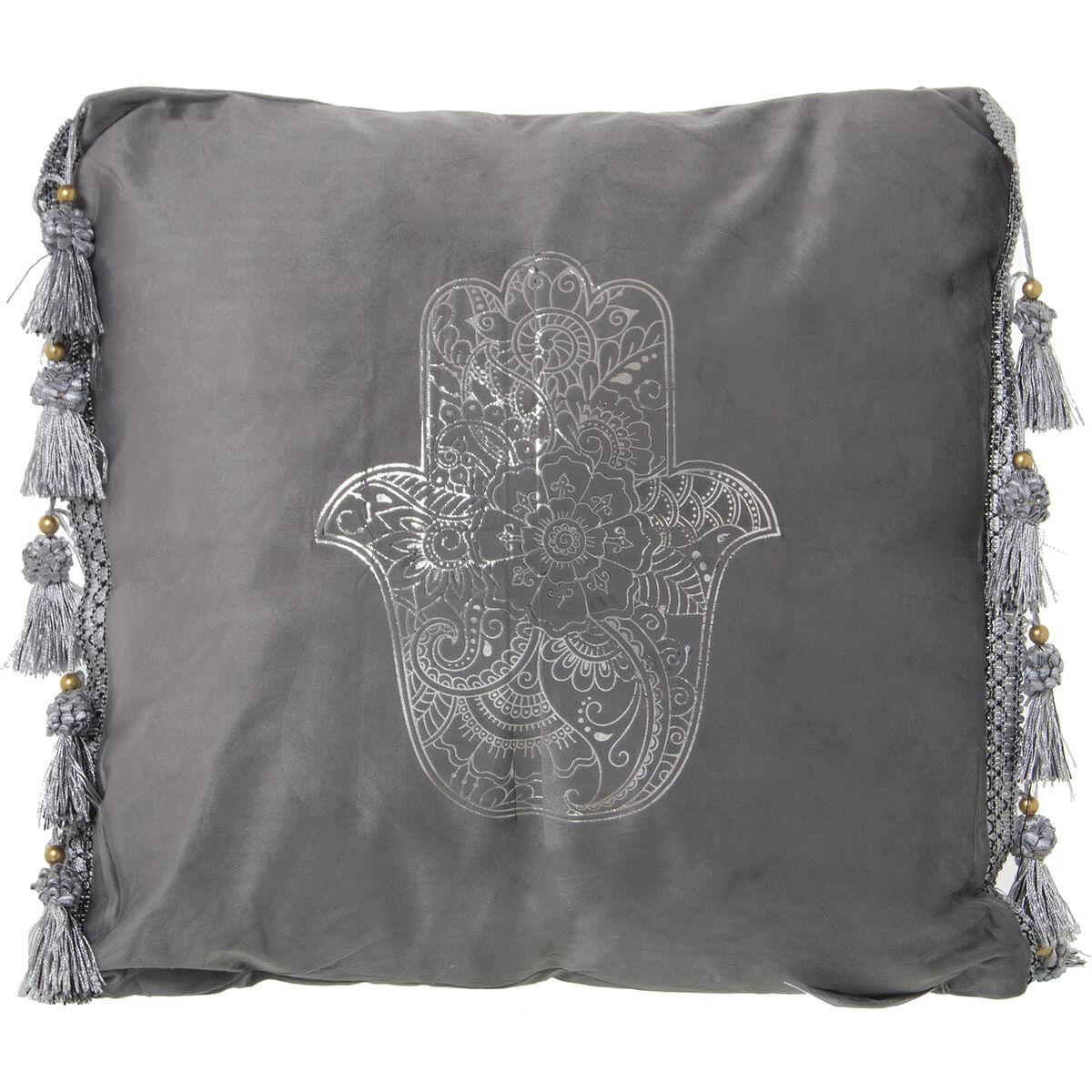 Cojín Alexandra House Living Gris Plateado Textil 45 x 45 cm