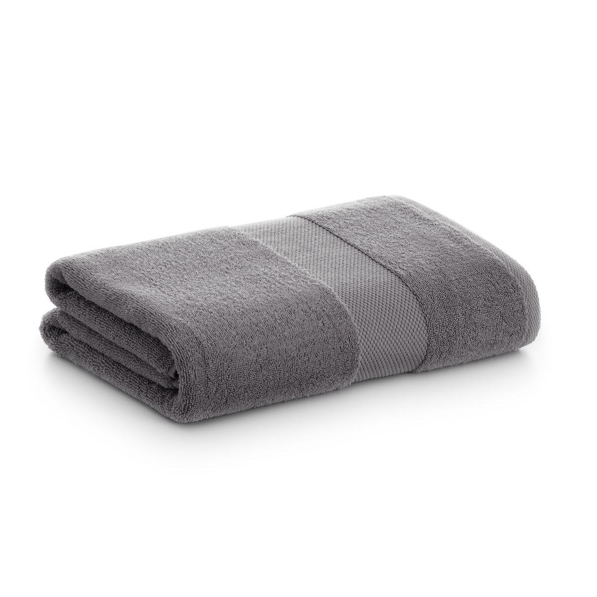 Toalla de baño Paduana Gris oscuro 100 % algodón 100 x 1 x 150 cm