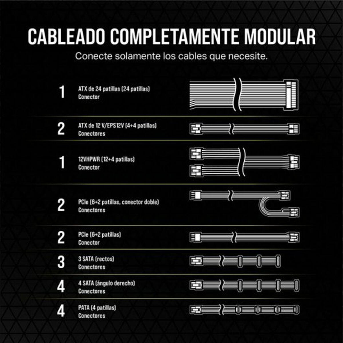 Fuente de Alimentación Corsair CP-9020264-EU ATX 1000 W 80 Plus Gold