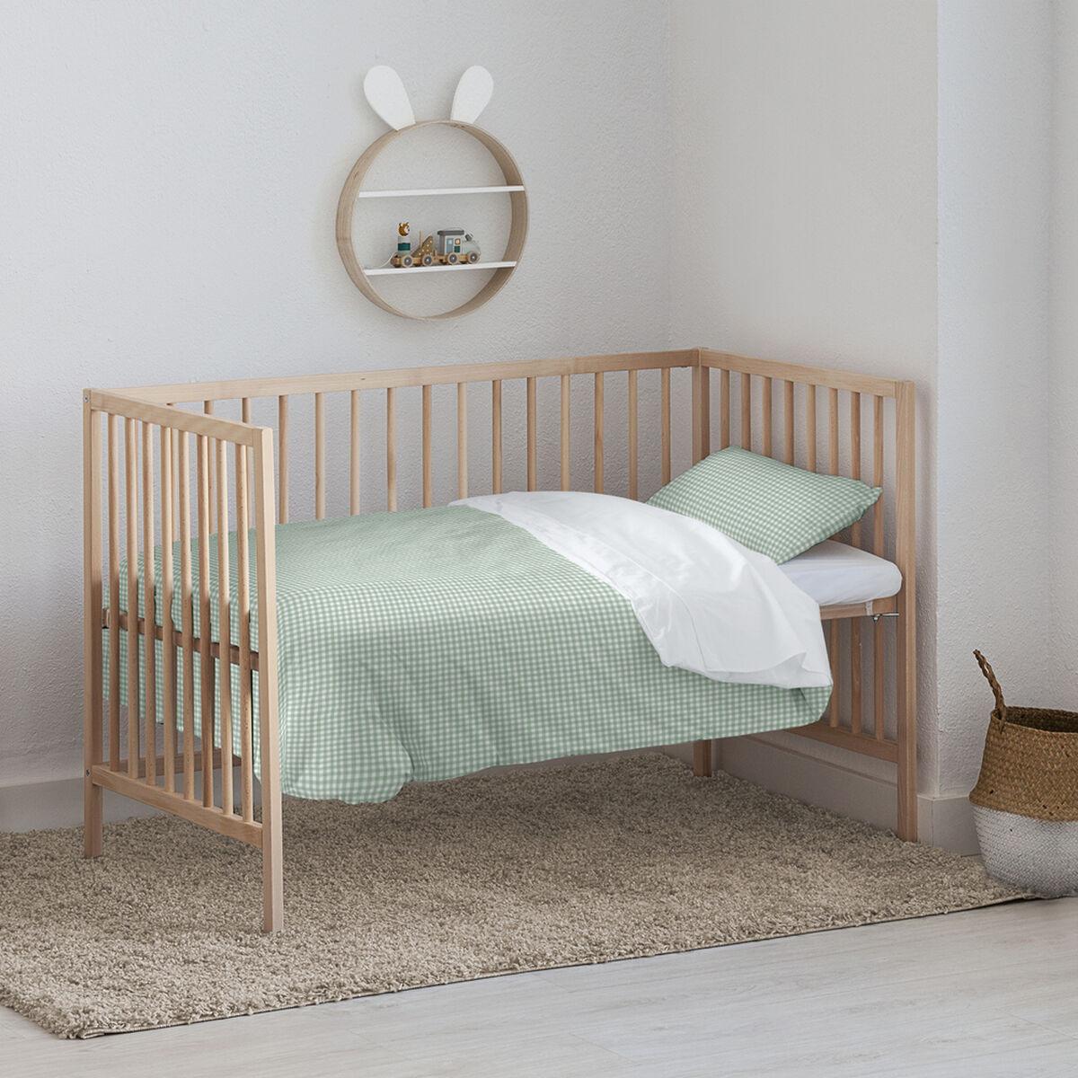 Funda Nórdica Kids&Cotton Vichy Menta 100 x 120 cm