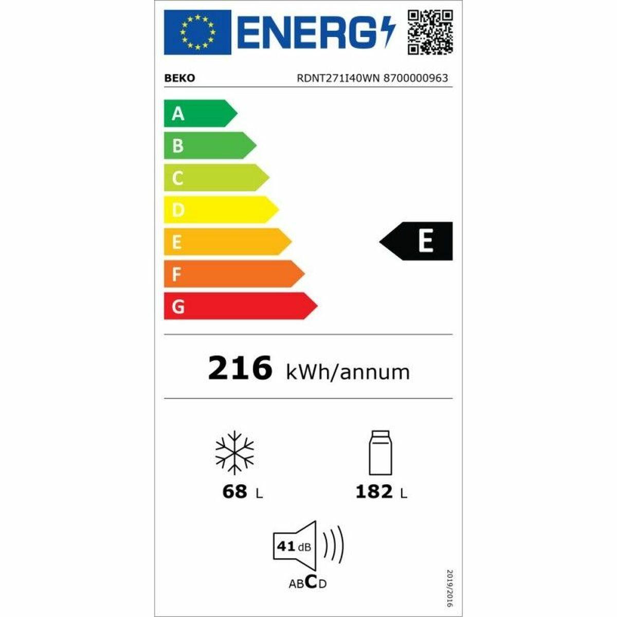 Frigorífico combinado BEKO RDNT231I40XBN Acero