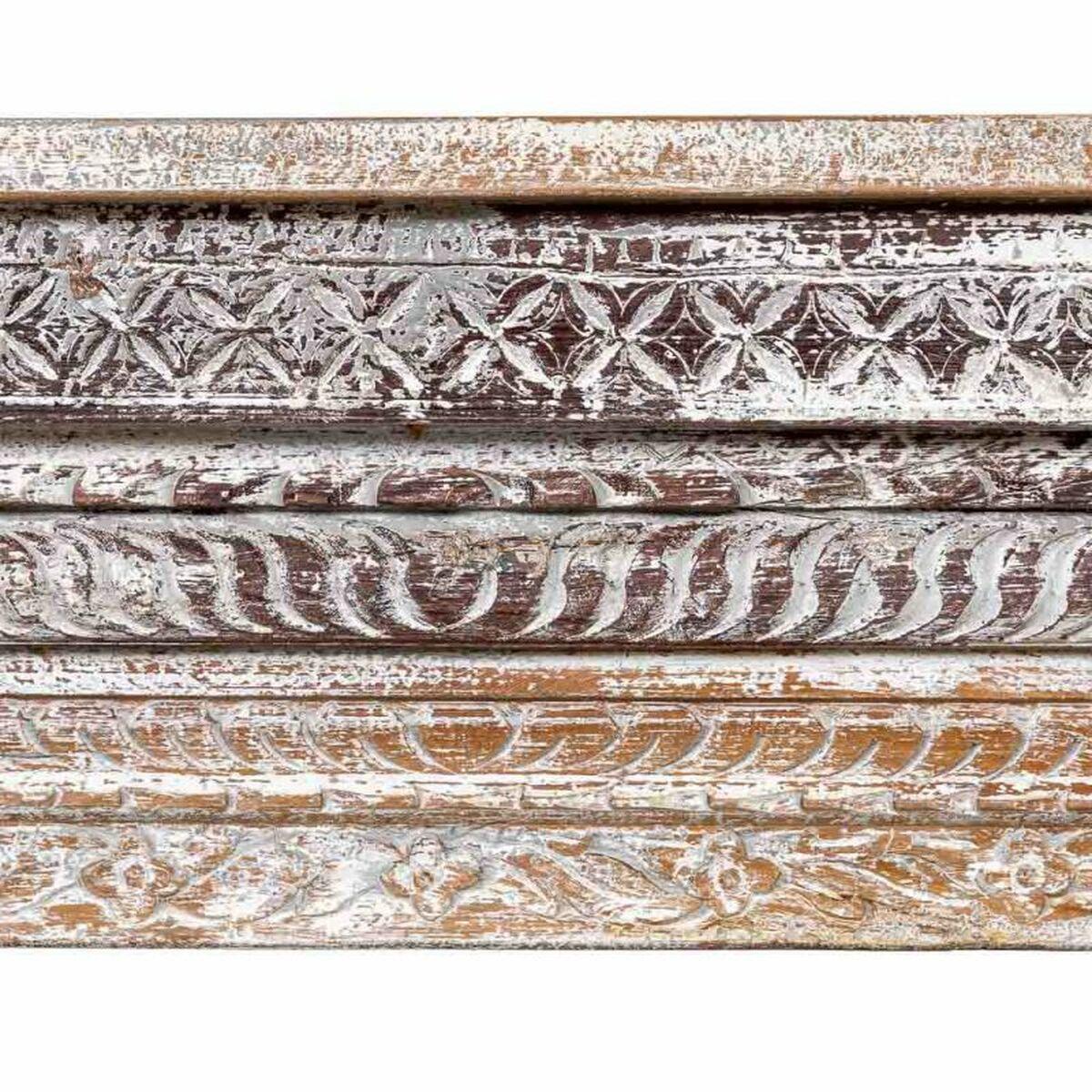 Recibidor Alexandra House Living Blanco Gris 39 x 86 x 160 cm Acabado envejecido Tallado