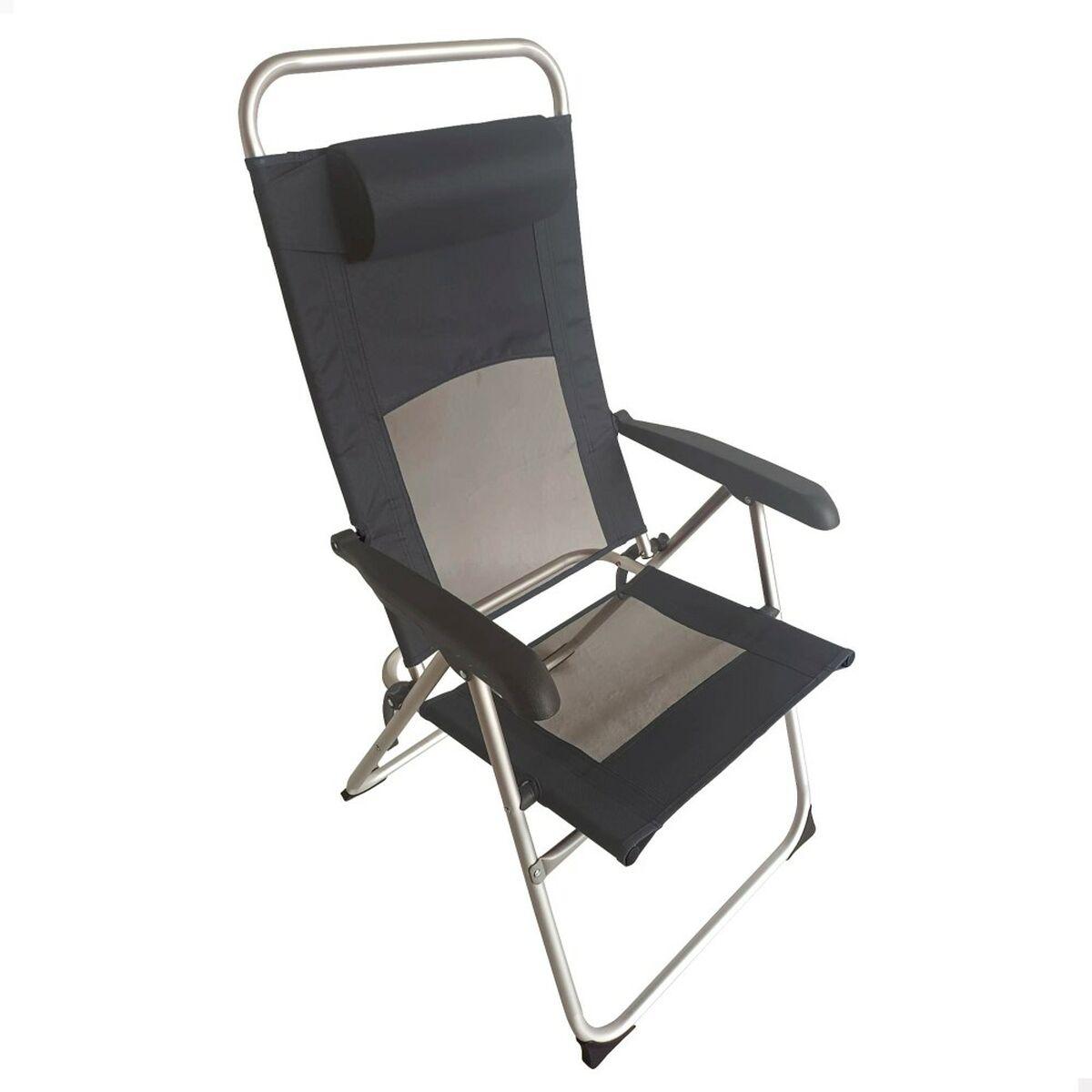 Silla Plegable con Reposacabezas Aktive 48 x 114 x 63 cm