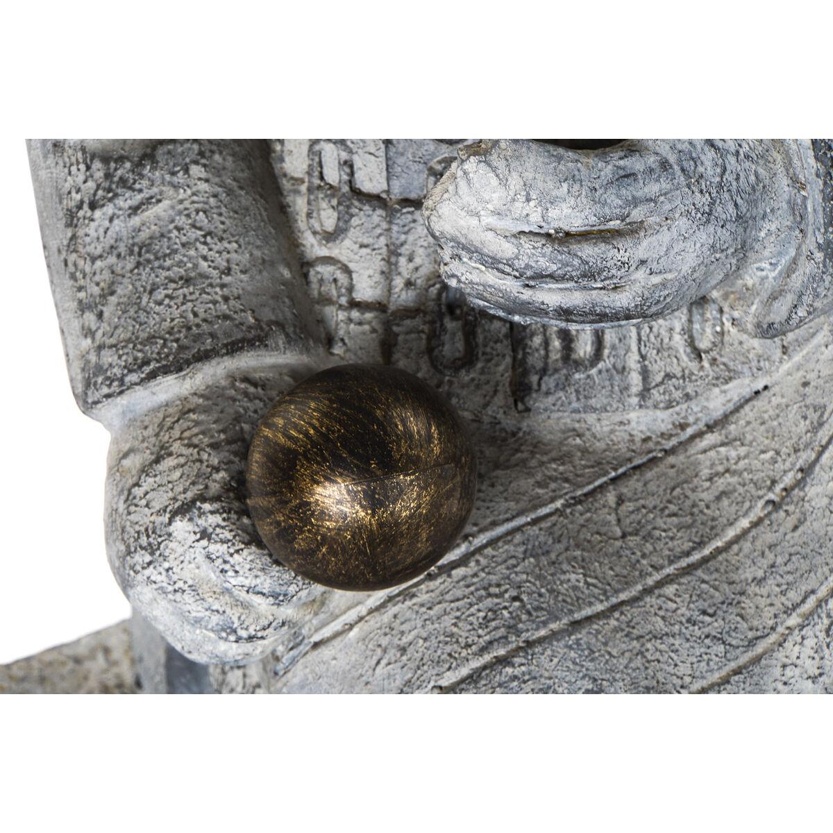 Figura Decorativa Home ESPRIT Gris claro Oriental Guerrero 39 x 35 x 78 cm 33 x 34 x 76 cm