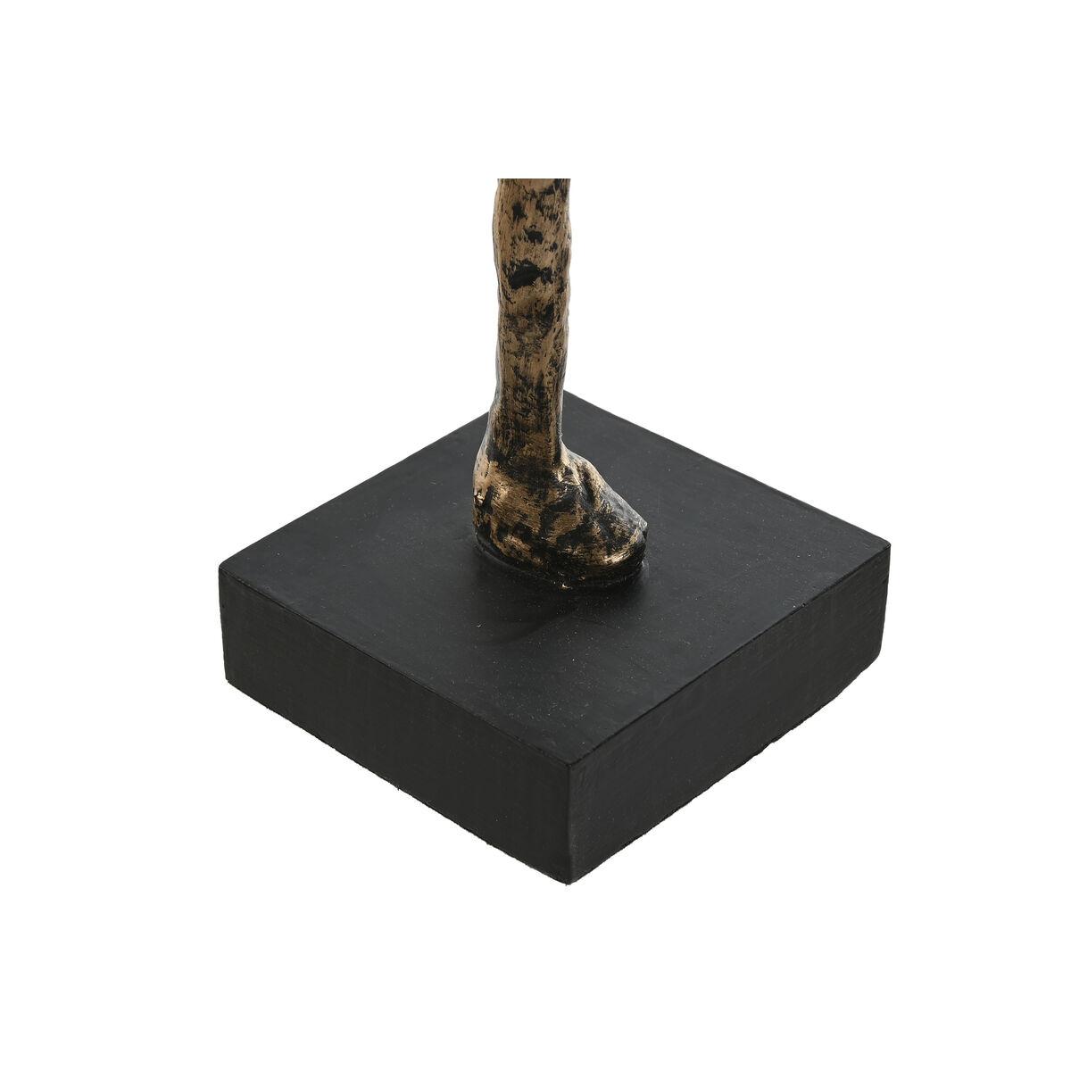 Figura Decorativa Home ESPRIT Negro Gris oscuro Moderno Personas 11,5 x 11,5 x 70 cm