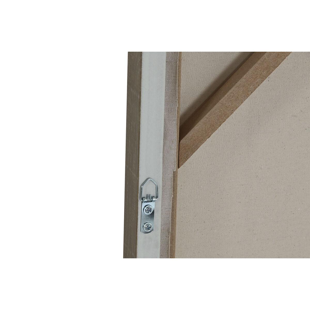Cuadro Home ESPRIT Marrón Beige Abstracto Urbano 62 x 3,2 x 62 cm (2 Unidades)